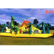 Giraffe inflatable amusement park